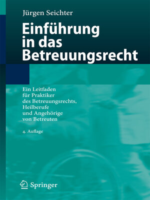 cover image of Einführung in das Betreuungsrecht